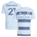 Manu Garcia Sporting Kansas City adidas 2025 One KC Replica Player Jersey - Light Blue