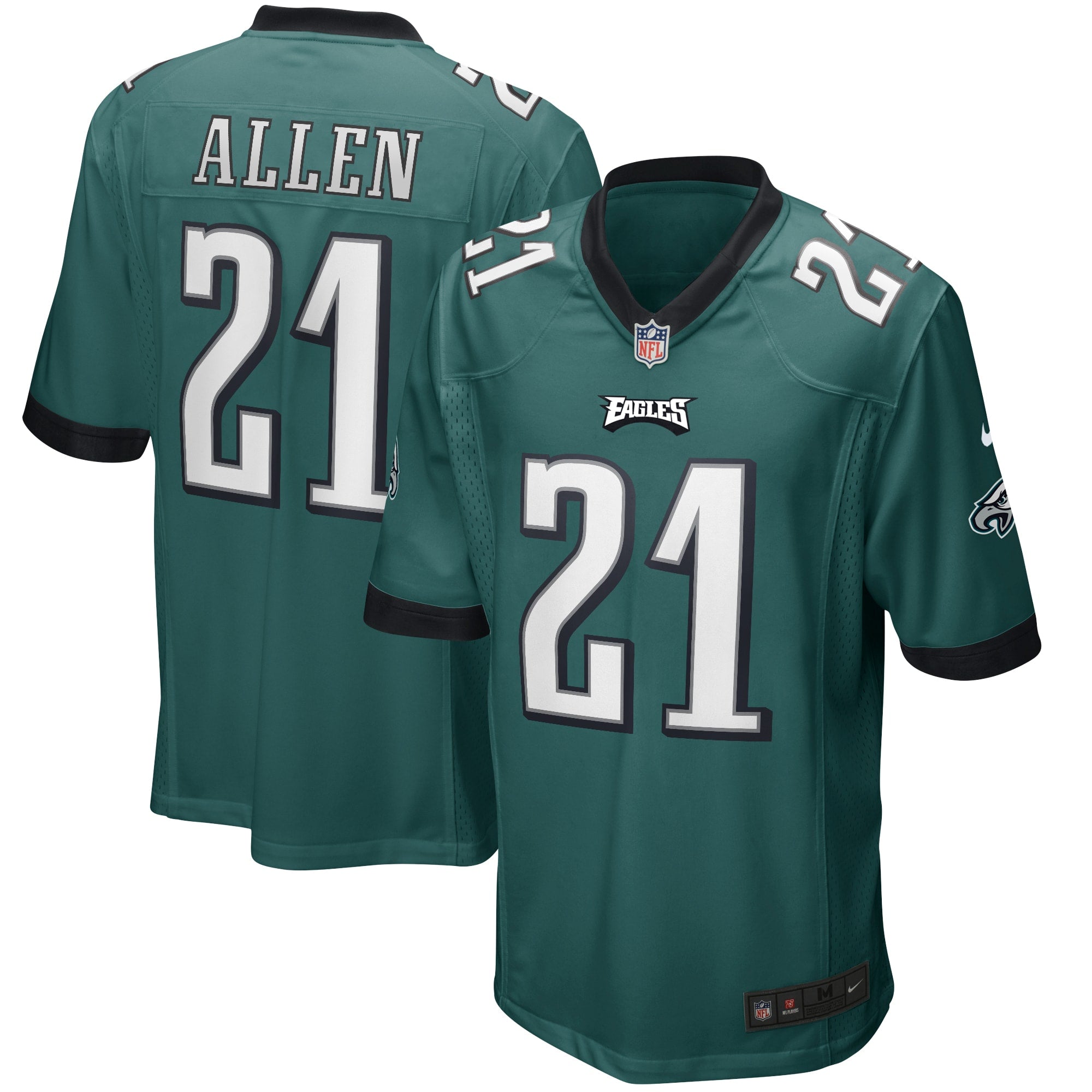 Eric Allen Philadelphia Eagles Nike Alternate Game Jersey - Kelly Green/Green