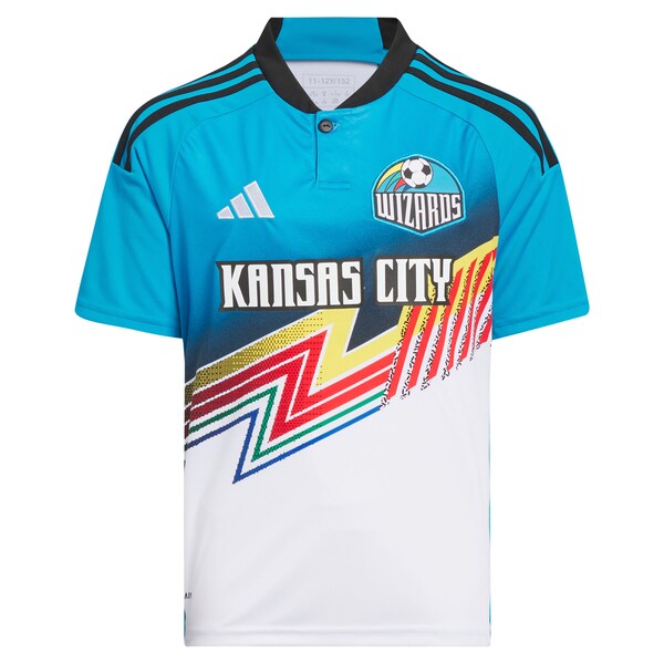 Sporting Kansas City adidas Youth 2024 Archive Replica Jersey - White