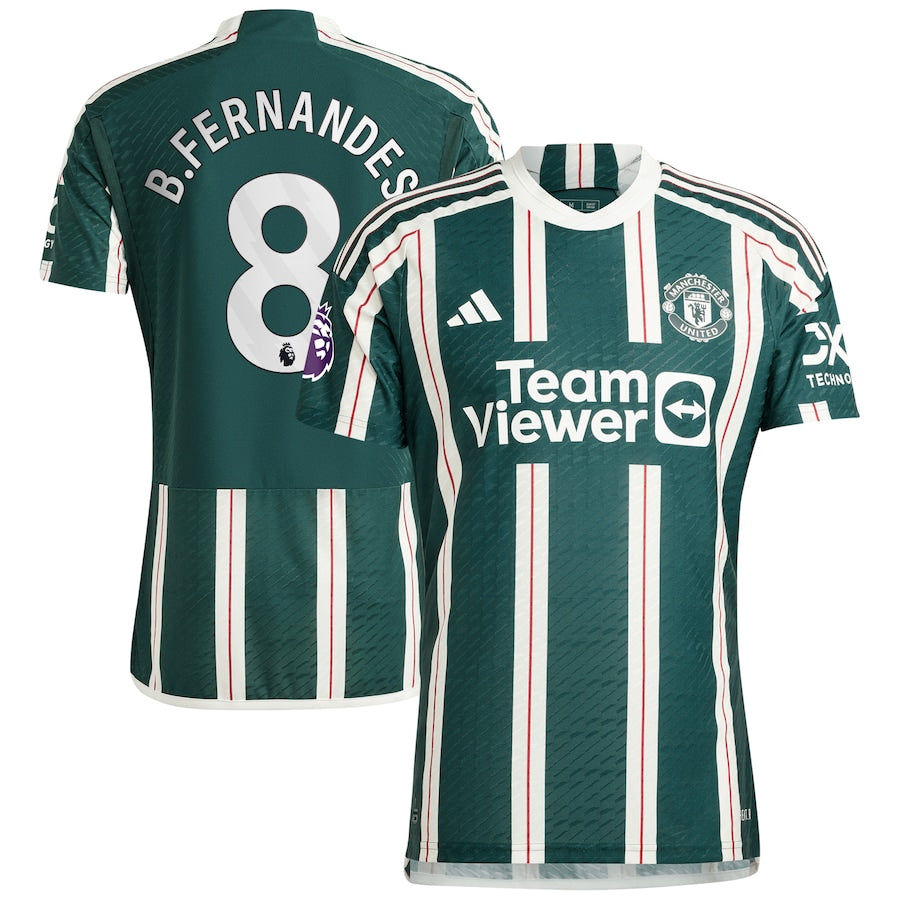Bruno Fernandes Manchester United adidas 2023/24 Home Authentic Player Jersey - Red/Green