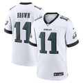 A.J. Brown Philadelphia Eagles Nike Game Jersey - White/Black/Green
