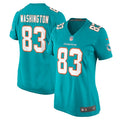 Malik Washington Miami Dolphins Nike Women's  Game Jersey -  Aqua