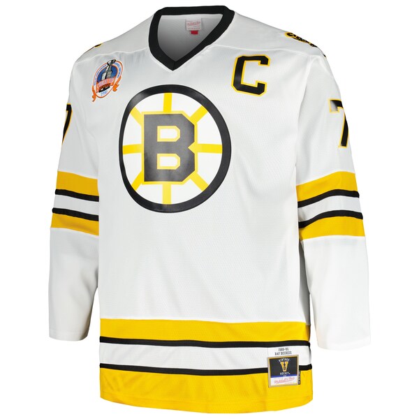 Ray Bourque Boston Bruins Big & Tall Captain Patch Blue Line Player Jersey - White