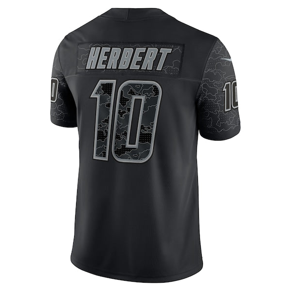 Justin Herbert Los Angeles Chargers Nike RFLCTV Limited Jersey - Black
