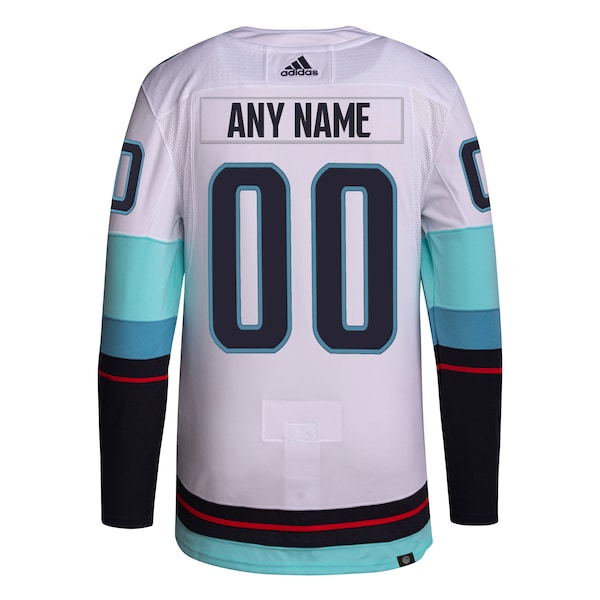 Seattle Kraken adidas  Away  Primegreen Authentic Custom Jersey - White