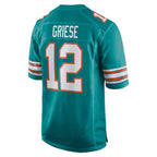 Bob Griese Miami Dolphins Nike Retired Player Jersey - Aqua/White
