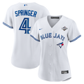 George Springer Toronto Blue Jays Nike Women's 2025 World Series Home Replica Player Jersey - White