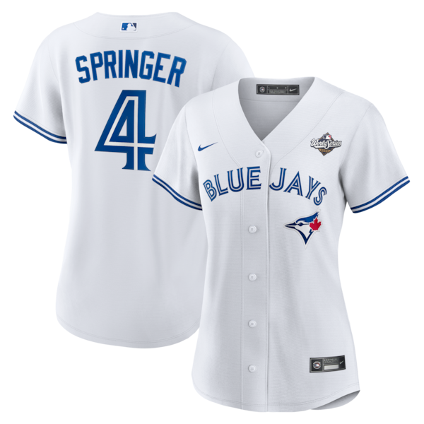 George Springer Toronto Blue Jays Nike Women's 2025 World Series Home Replica Player Jersey - White