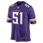 Blake Cashman Minnesota Vikings Nike Team Game Jersey -  Purple