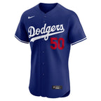 Mookie Betts Los Angeles Dodgers Nike Alternate 2 Elite Player Jersey - Royal/White