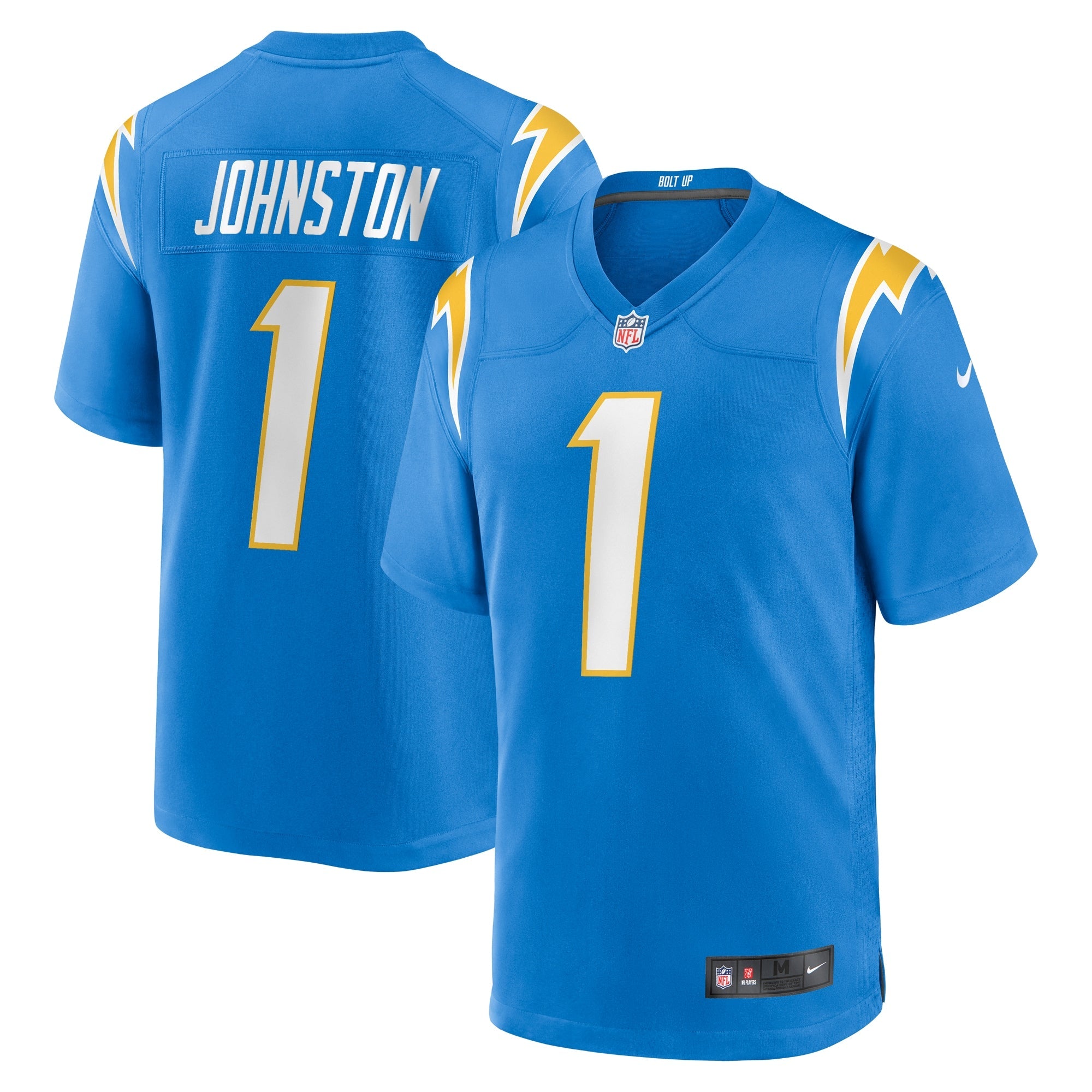 Quentin Johnston Los Angeles Chargers Nike Alternate Super Chargers Game Player Jersey - Navy/Powder Blue/Gold