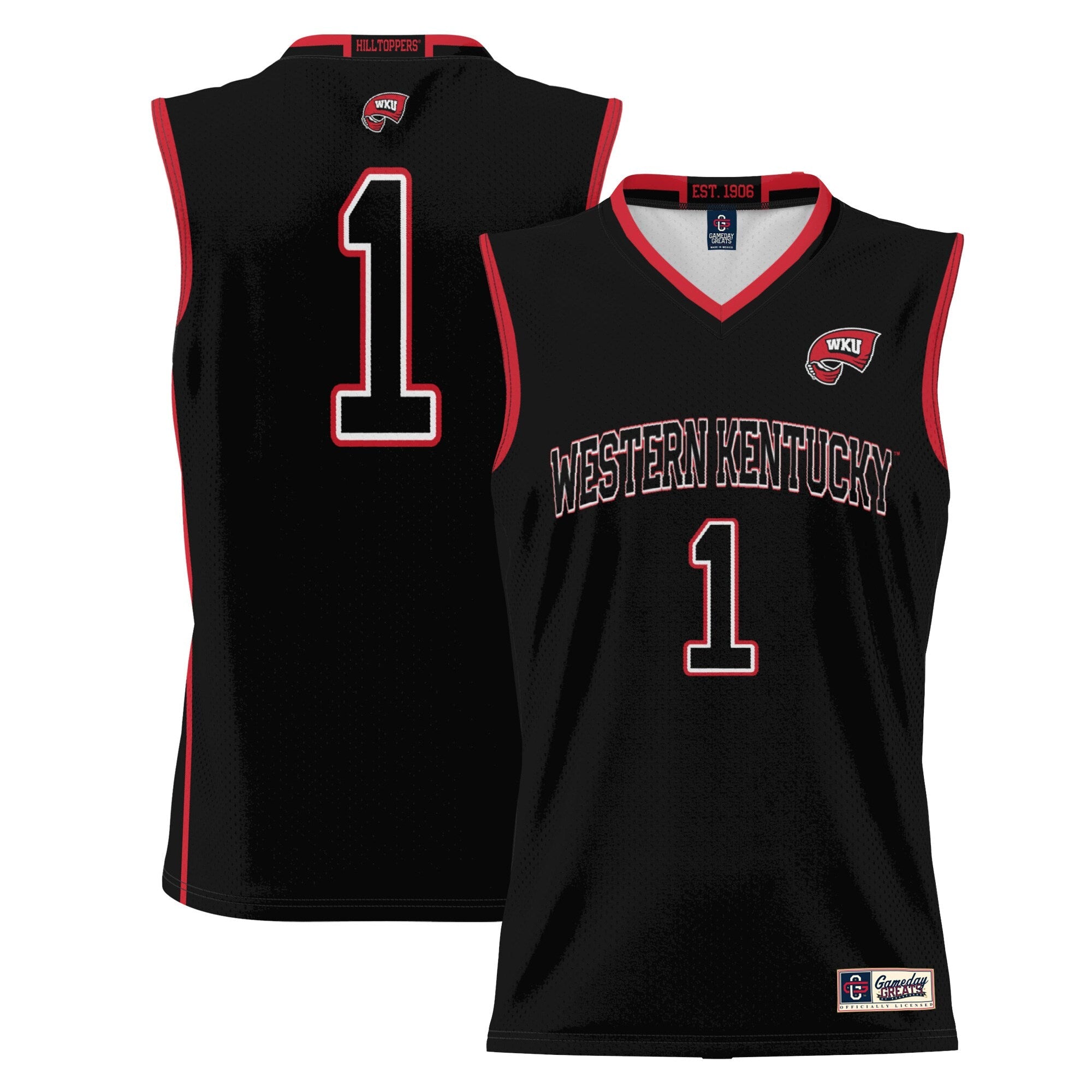 #1  Western Kentucky Hilltoppers GameDay Greats  Lightweight Basketball Jersey - White/Red/Black
