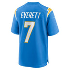 Gerald Everett Los Angeles Chargers Nike Player Game Jersey - Powder Blue/White