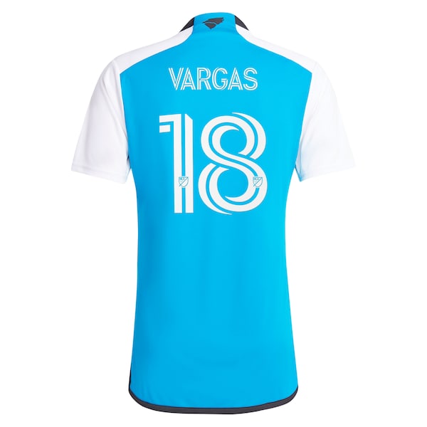 Kerwin Vargas Charlotte FC adidas 2024 The Carolina Kit: Explore Replica Player Jersey - Blue