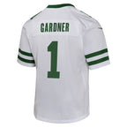 Ahmad Sauce Gardner New York Jets Nike Youth Game Jersey - Legacy White/Black/Green