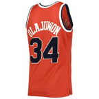 Hakeem Olajuwon Houston Rockets 1993/94 Hardwood Classics Off-Court Swingman Jersey - Red