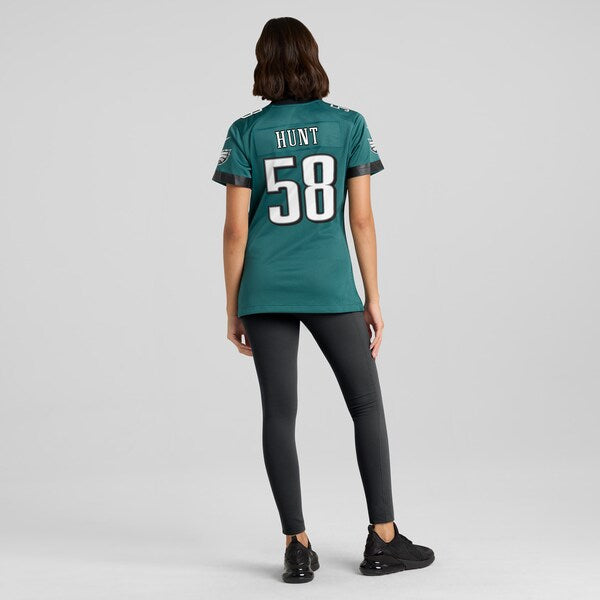 Jalyx Hunt Philadelphia Eagles Nike Women's Team Game Jersey - Midnight Green