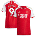 Gabriel Jesus Arsenal adidas 2023/24 Home Authentic Player Jersey - Red/Yellow