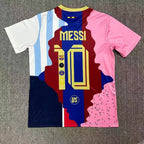 Lionel Messi Commemorative All Club Football Logo Limited Edition Jersey