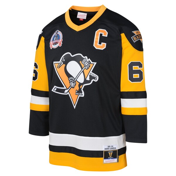 Mario Lemieux Pittsburgh Penguins Youth 1991-92 Blue Line Player Jersey - Black