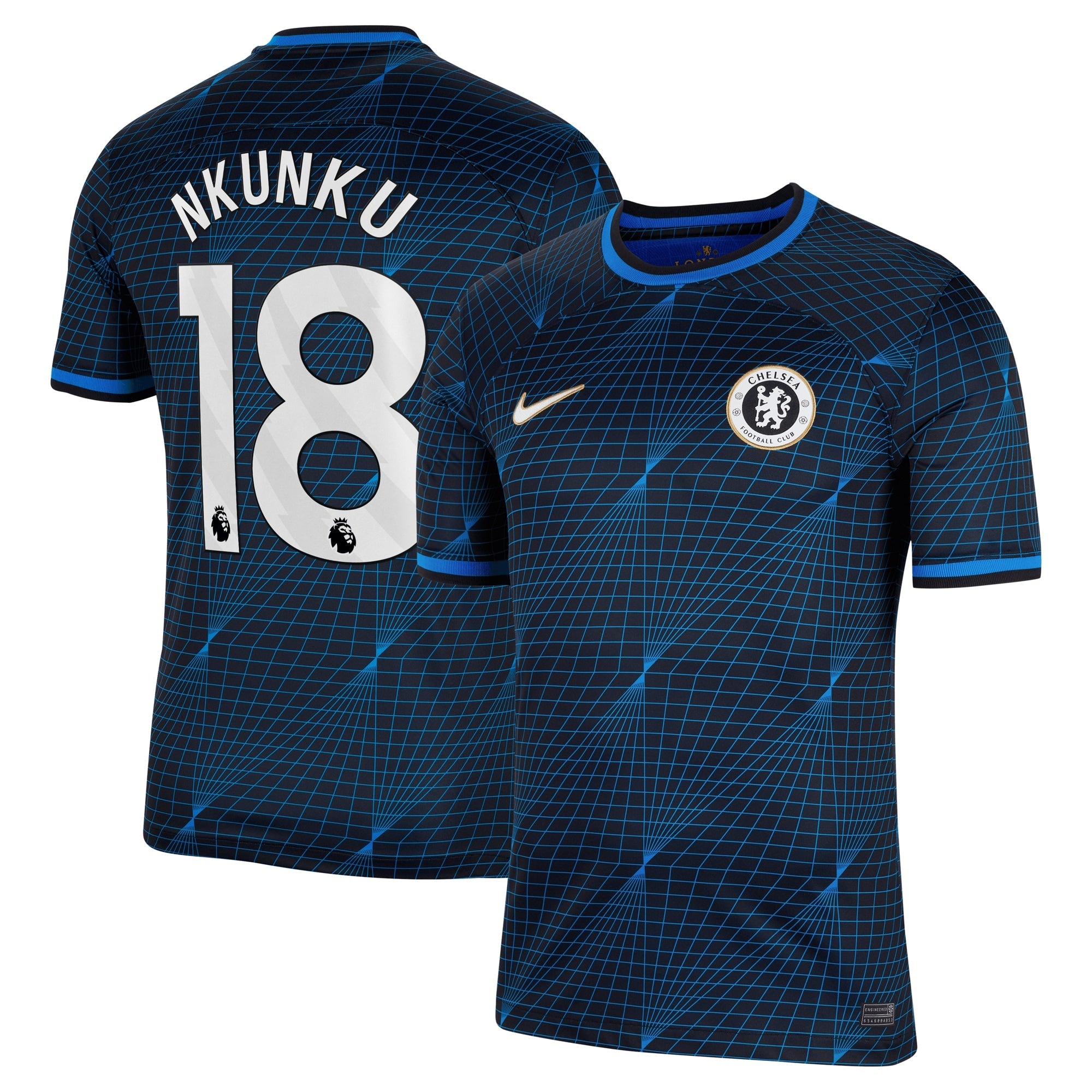 Christopher Nkunku Chelsea Nike 2023/24 Home Stadium Replica Jersey - Blue/Mint/Navy