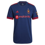Chicago Fire adidas 2021 Primary Authentic Custom Jersey - Navy