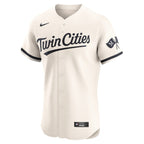 Minnesota Twins Nike Alternate Vapor Premier Elite Patch Jersey - Cream