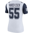 Leighton Vander Esch Dallas Cowboys Nike Women's Color Rush Legend Player Jersey - White/Navy