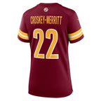 Jacory Croskey-Merritt Washington Commanders Nike Women's Team Game Jersey -  Burgundy