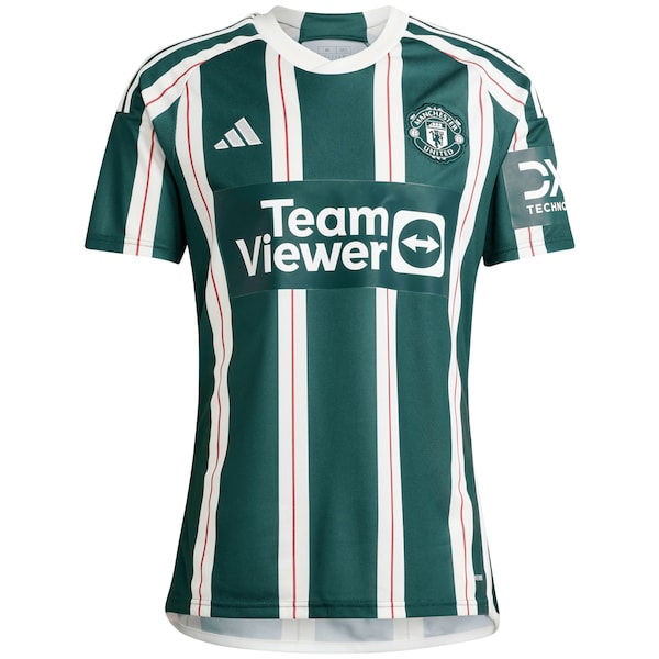 Marcus Rashford Manchester United adidas 2023/24 Away Replica Player Jersey - Green/Red