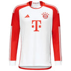 Bayern Munich adidas 2023/24 Home Replica Custom Long Sleeve Jersey - White