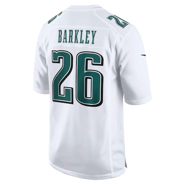 Saquon Barkley Philadelphia Eagles Nike Fashion Game Jersey - Tundra White/Black