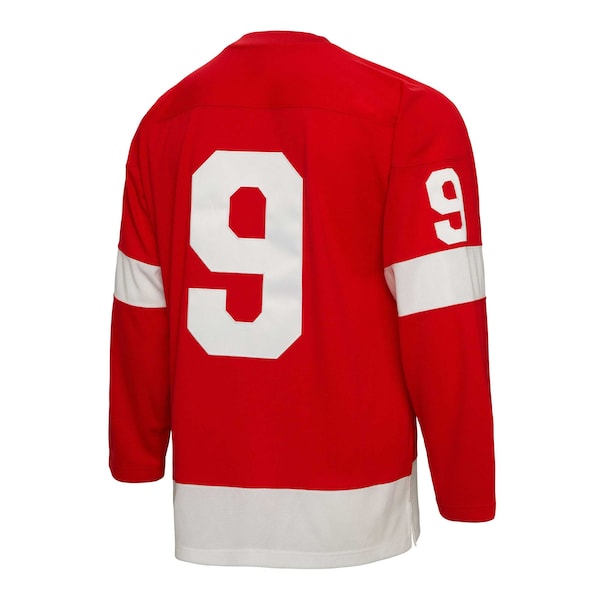 Gordie Howe Detroit Red Wings Big & Tall 1960 Captain Patch Blue Line Player Jersey - Red