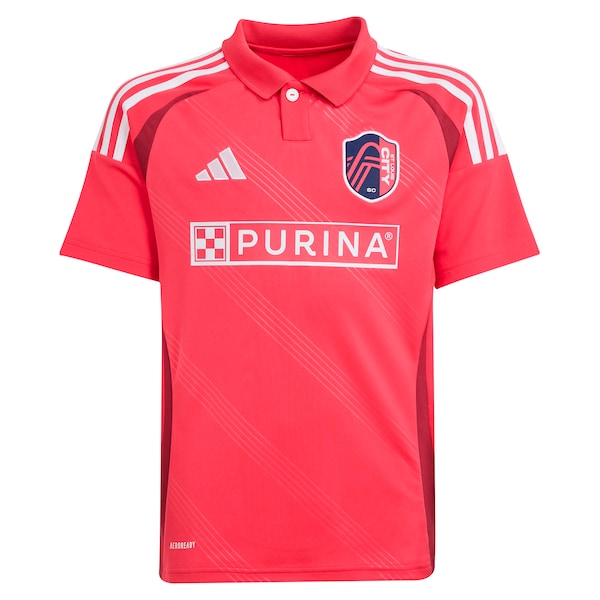 João Klauss St. Louis City SC adidas Youth 2025 Forever CITY Red Replica Player Jersey - Red