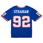 Michael Strahan New York Giants  Big & Tall 1993 Retired Player Replica Jersey - Royal