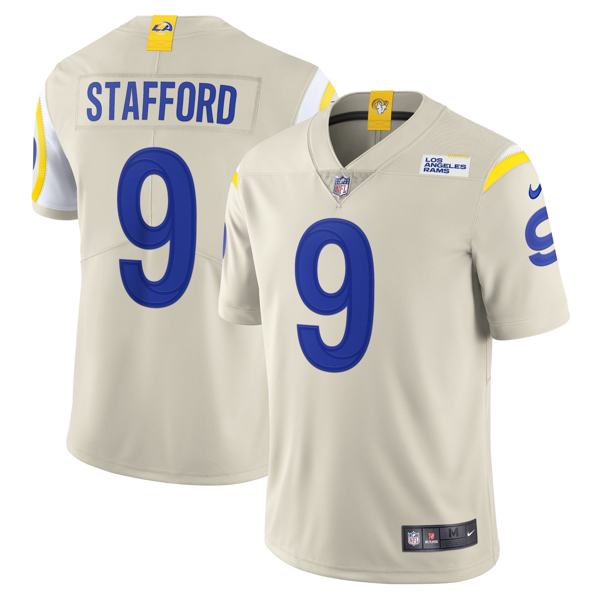 Matthew Stafford Los Angeles Rams Nike Alternate Vapor Limited Jersey - White/Cream/Royal