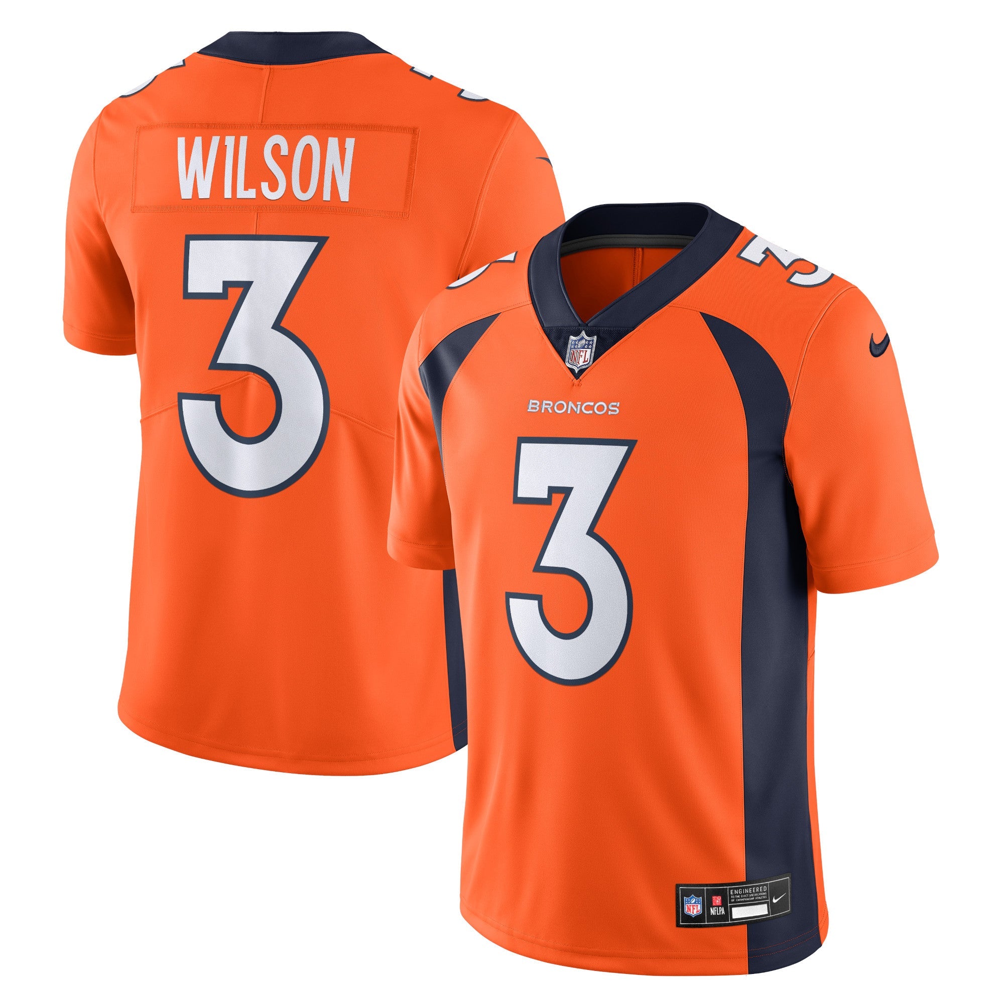 Russell Wilson Denver Broncos Nike  Vapor Untouchable Limited Jersey - Navy/Orange/White