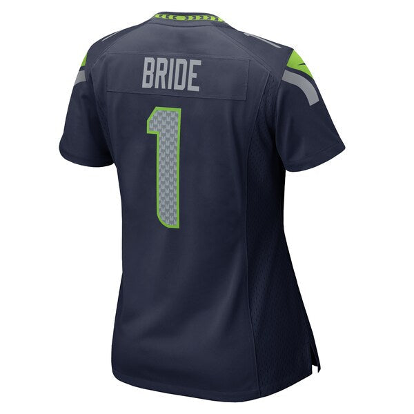 Number 1 Bride Seattle Seahawks Nike Women's Game Jersey -  College Navy