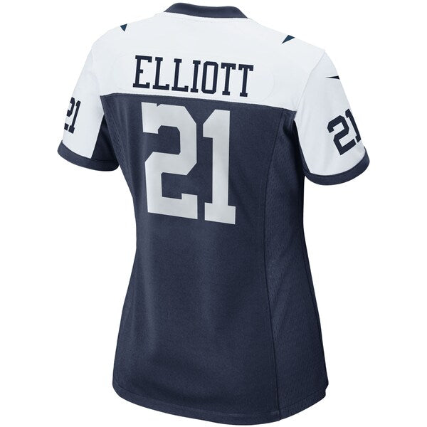 Ezekiel Elliott Dallas Cowboys Nike Women's Alternate Game Team Jersey - Navy/White