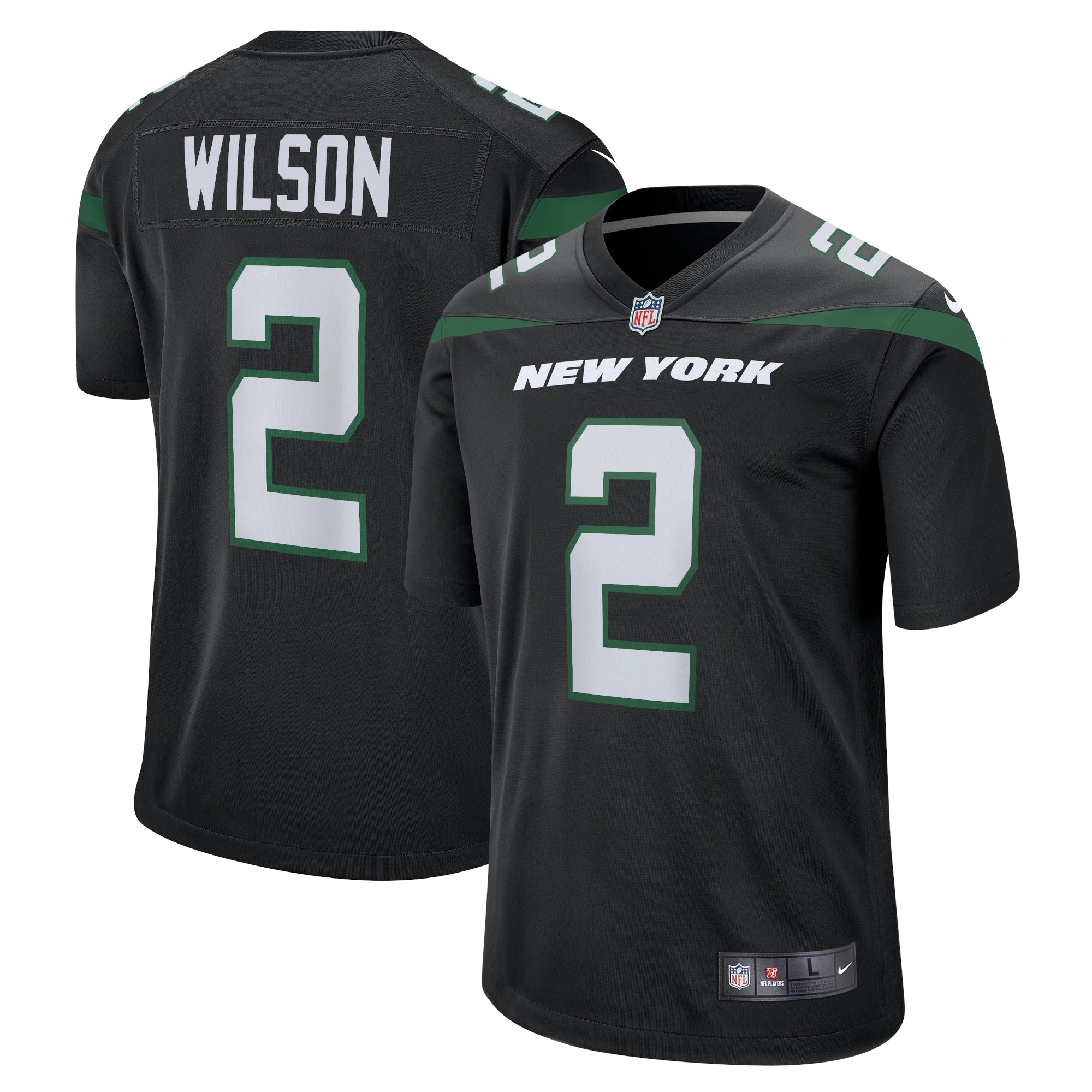 Zach Wilson New York Jets Nike Alternate Game Jersey - Spotlight White/Black/Green
