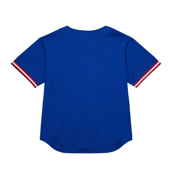 Philadelphia 76ers Hardwood Classics On The Clock Mesh Fashion Baseball Jersey - Royal