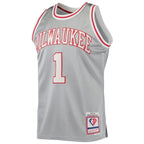 Oscar Robertson Milwaukee Bucks 75th Anniversary 1971/72 Hardwood Classics Swingman Jersey - Silver