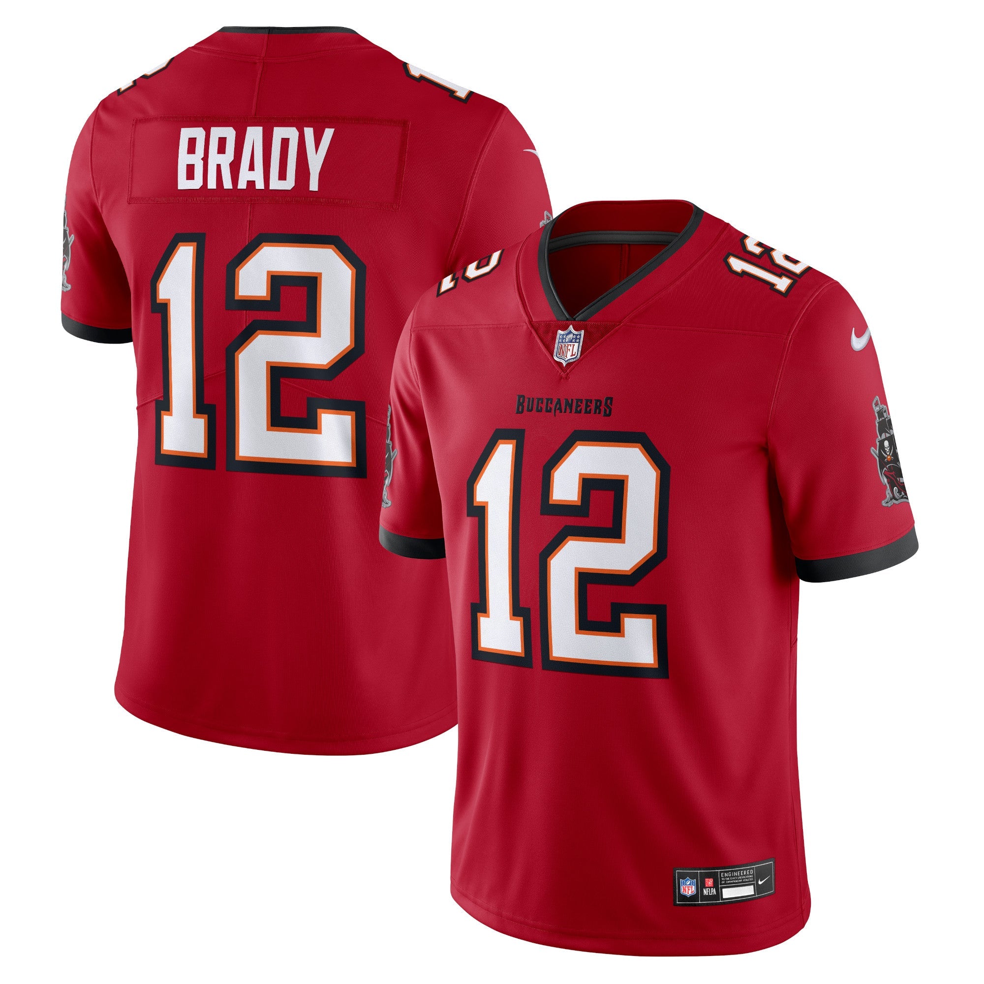 Tom Brady Tampa Bay Buccaneers Nike Alternate Vapor Untouchable Limited Jersey - Pewter/Red