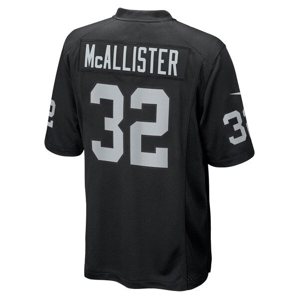 Tyreik McAllister Las Vegas Raiders Nike Team Game Jersey -  Black