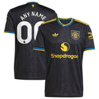Manchester United adidas 2025/26 Third Replica Custom Jersey - Black/Red/White