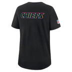 Kansas City Chiefs Nike Women's 2025 NFL Crucial Catch Tri-Blend Dri-FIT T-Shirt - Black