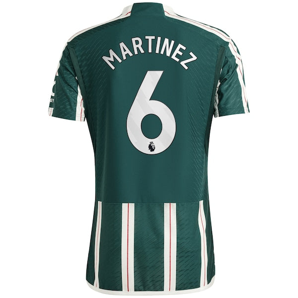 Lisandro Martínez Manchester United adidas 2023/24 Away Authentic Player Jersey - Green/Red