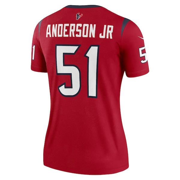 Will Anderson Jr. Houston Texans Nike Women's  Legend Jersey - Red/Navy
