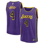 Dalton Knecht Los Angeles Lakers  Fast Break Replica Player Jersey - Statement Edition - Purple