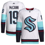 Jared McCann Seattle Kraken adidas Away Authentic Primegreen Player Jersey - White/Navy